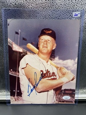 Foto autógrafa firmada por Boog Powell 8x10 JSA Foto 1 de 3