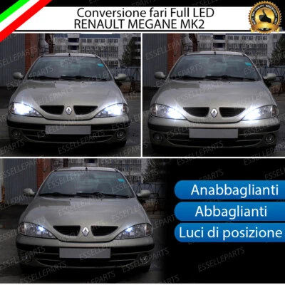 KIT FARI LED RENAULT MEGANE I ANABBAGLIANTI ABBAGLIANTI POSIZIONE FULL LED 6000K - Immagine 1 di 4