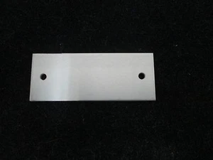 Etiqueta en blanco de aluminio, 2,44 x 1,0 x 1/16, paquete de 10 - Imagen 1 de 3