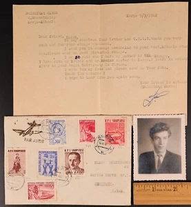 Mayfairstamps Albania 1962 to US Cover Letter & Photograph aaf_20865 - Picture 1 of 2