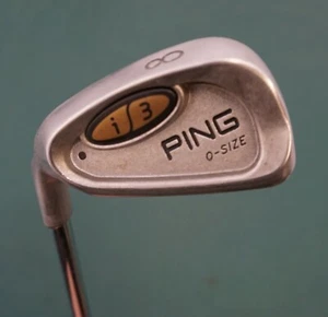 Left-Handed Ping i3 Black Dot O-Size 8 Iron Stiff Steel Shaft Golf Pride Grip - Picture 1 of 4