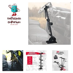 UTV Gun Holder Rack, Gun Mount Vertical Floor Mount Compatible with Polaris R... - Picture 1 of 9