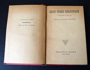 Retro 1948 Old Book First Edition Hit the Saddle Allan Vaughan Elston - Bild 1 von 7