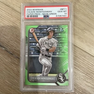 Colson Montgomery 2022 1st Bowman Green 280/399 #BCP-71 PSA 10 - Bild 1 von 1