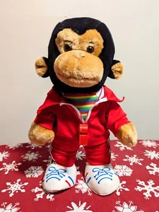 RAR Vintage Soft Things Affe Regenbogen Shirt Pfeife rot Trainingsanzug Stofftier - Bild 1 von 5