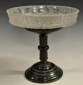 Antique REED & BARTON Cherubs & Chariots Centerpiece w/ Silver Plated Stand - Picture 1 of 9