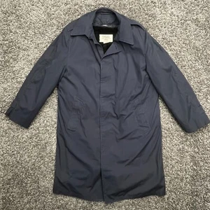 Navy All Weather Field Coat & Removable Liner Size 40R 1986 80s DLA100-86-C-0514 - Picture 1 of 14