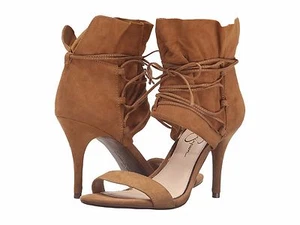 Women's Jessica Simpson Madeena Lace-Up Pumps, Sizes 5.5-7.5 Honey Brown Suede  - Picture 1 of 7