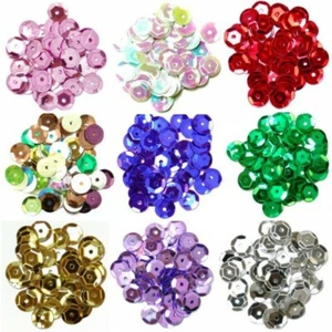 Trimits 8mm Cup Sequins 12 Colours Sewing Embellishments - Picture 1 of 11