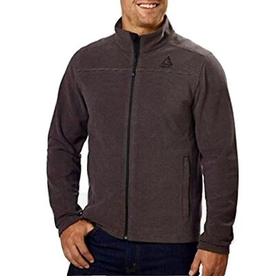 New Gerry Men’s Sweater Fleece Full Zip Jacket 3XL Black Grey  - Image 1 of 2