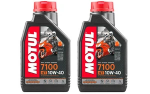 2 litri Olio Motore MOTUL 7100 10W40 4T MA2 100% Sintetico- Moto Scooter 4 Tempi - Foto 1 di 3