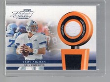 Troy Aikman 2002 Playoff Piece of the Game #POG-55J Cowboys Game Worn Jersey