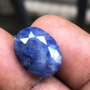 12.10 CTs Natural JUNK Blue Sapphire Oval Cut Heated Ceylon Gemstone I3