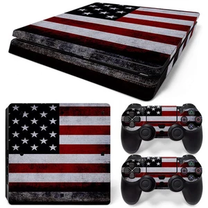 Sony PS4 Playstation 4 Slim Skin pegatinas lámina protectora juego - EE. UU. 2 motivo - Imagen 1 de 1