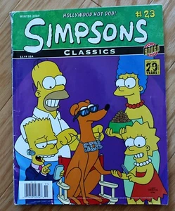 Clásicos de Los Simpson #23; invierno 2009; cómics bongo; ¡perro caliente de Hollywood! - Imagen 1 de 6