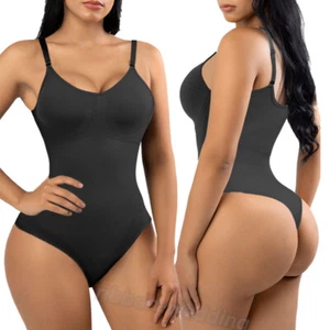 Women's Slimming Sculpting Shapewear Tummy Control Body Shaper Seamless Bodysuit - Picture 1 of 28