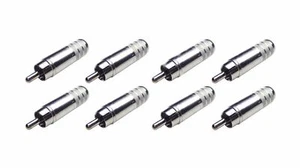 (8 Stück) Switchcraft 3502A langer Körper Kabelende Cinch Stecker mit Lötanschlüssen - Bild 1 von 2