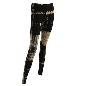 Leggings Batik Abedul Negro Gris Tiedye Psy Goa Yoga Leggins Hippie Festival - Imagen 1 de 12
