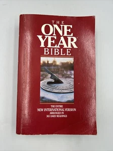 The One Year Bible The entire NIV arranged in 365 daily reading 1986 Paper Back - Picture 1 of 16