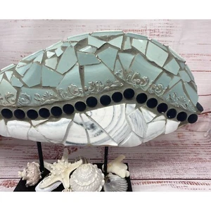 The French Art of Mosaic ~ Embellished Whale Statue ~ Coastal Decor ~ - Picture 1 of 16
