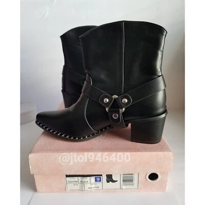 Cape Robbin Black Fighter Cowboy Boot Size 9 - Image 1 of 4
