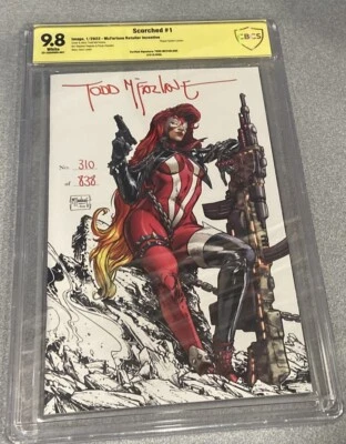 Scorched #1 (2022) CBCS 9.8 : Verified Signature Todd McFarlane # 310 / 838 - Image 1 of 2