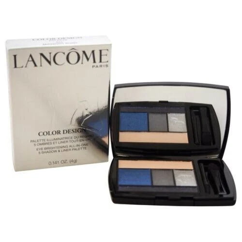 1 Lancome Color Design 5 Shadow & Liner Palette 401 Midnight Rush Blue