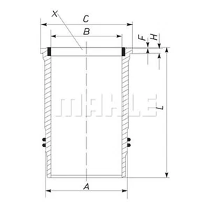 Cylinder Liner MAHLE 213 LW 00100 001 Top German Quality - Picture 1 of 6