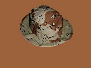 U.S Military Issue Desert Boonie Hat Type II Sun Hot Weather Gulf War USA Made - Picture 1 of 27