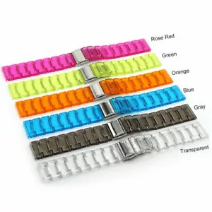 For Samsung Galaxy Smart Watch 22mm Transparent Fashion Colors Replacement Band - Picture 1 of 9
