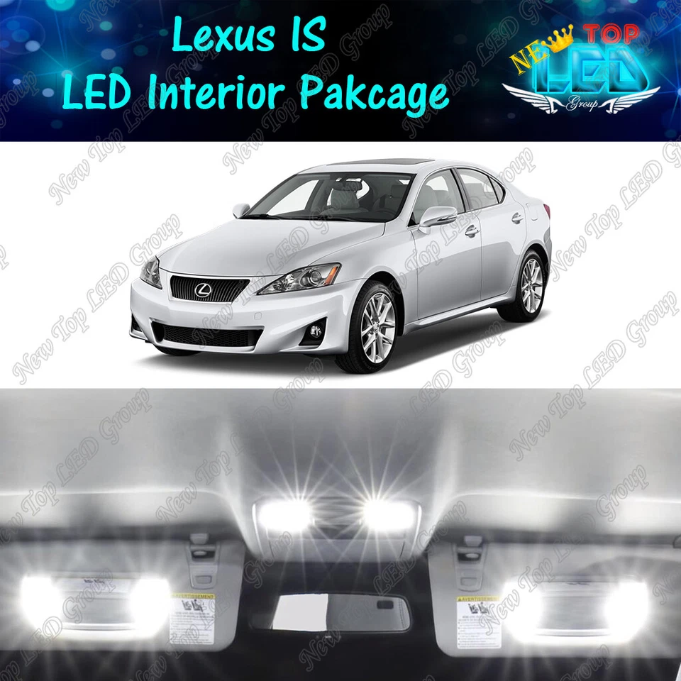 Luces LED interiores blancas + luz de marcha atrás para Lexus IS350 IS250 IS F 2006-2013 Foto 1 de 4