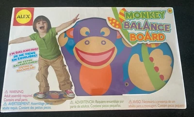 Tabla de Equilibrio de Madera Mono para Niños Rotación Estabilidad Entrenamiento Nuevo Antiguo Stock Foto 1 de 4