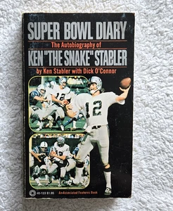 Autographed Book, Super Bowl Diary: Autobiography of Ken "The Snake" Stabler - Picture 1 of 9