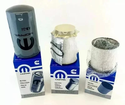 Mopar Diesel Fuel and Oil Filter Set for 2019-2021 Ram 2500 3500 4500 5500 6.7L. - Image 1 of 4