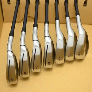 TaylorMade Qi Iron Set 5-Pw,Aw 7pc Flex Stiff Diamana BLUE TM60 Graphite - Picture 1 of 8