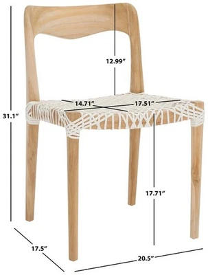 SILLA DE COMEDOR DE CUERO SAFAVIEH SEZJA, Precio rebajado 2172772620 DCH1205A Foto 1 de 4