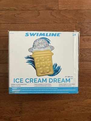 Swimline Ice Cream Dream Float NEW SEALED  - Image 1 of 2