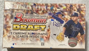 2017 BOWMAN DRAFT BASEBALL FACT SEALED JUMBO BOX 3 CHROME AUTOS LOADED LAST ONE! - Picture 1 of 2