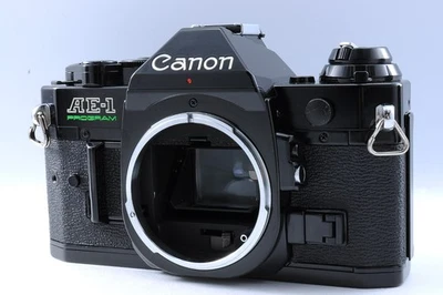 Canon AE-1 Program Black Body Fully Serviced [ Mint ] 35mm SLR Film Camera Japan - Image 1 of 4