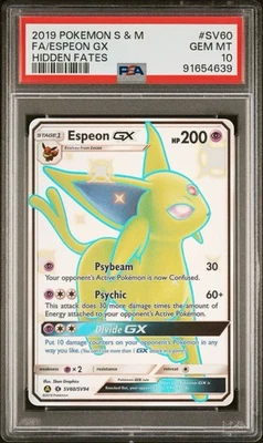 Espeon GX SV60/SV94 Hidden Fates Shiny Vault PSA 10 - Image 1 of 3
