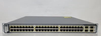 Cisco Catalyst 3750G 48 Port Gigabit Switch IOS 12.2 WS-C3750G-48TS-S - Image 1 of 4