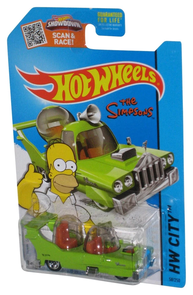 The Simpsons Hot Wheels Showdown HW City (2013) Homer Toy Car 58/250 - Image 1 of 1