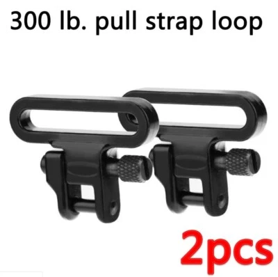 1 Pair Sling Swivels Heavy Duty 300 lb Quick Detach Pull Strap Sling Loops 1.25" - Image 1 of 4