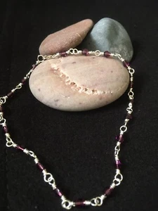 Selvijewelry: cavigliera fatta a mano in argento sterling e cristallo Swarovski - Foto 1 di 5