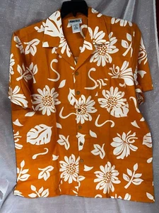 Vintage King Size RN # 88842 100% Baumwolle orange Kurzarm Freizeithemd XL - Bild 1 von 5