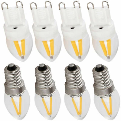 Retro C7 G9 E14 2W Warm White LED Candle Bulbs Light Filament Edison Bright Lamp - Image 1 of 4