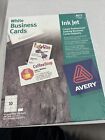 AVERY White Business Cards 8571   2” x 3.5” for Ink Jet Printer 350 Cards Sealed