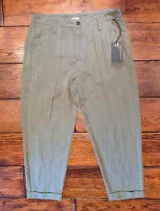 Pantalones Annette Gortz Lasse Euro Talla 40 Militar Verde Oliva Plisados Nuevos con Etiquetas - Imagen 1 de 11