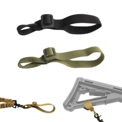 Tactical Rifle Shotgun Buttstock Sling Mount Strap Adapter Webbing Attachment - Image 1 of 4