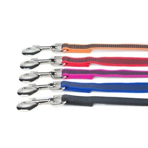 14mm Thick - Color & Gray Super-Grip Leash with Handle - 6 Colours - 5 Lengths - Picture 1 of 2